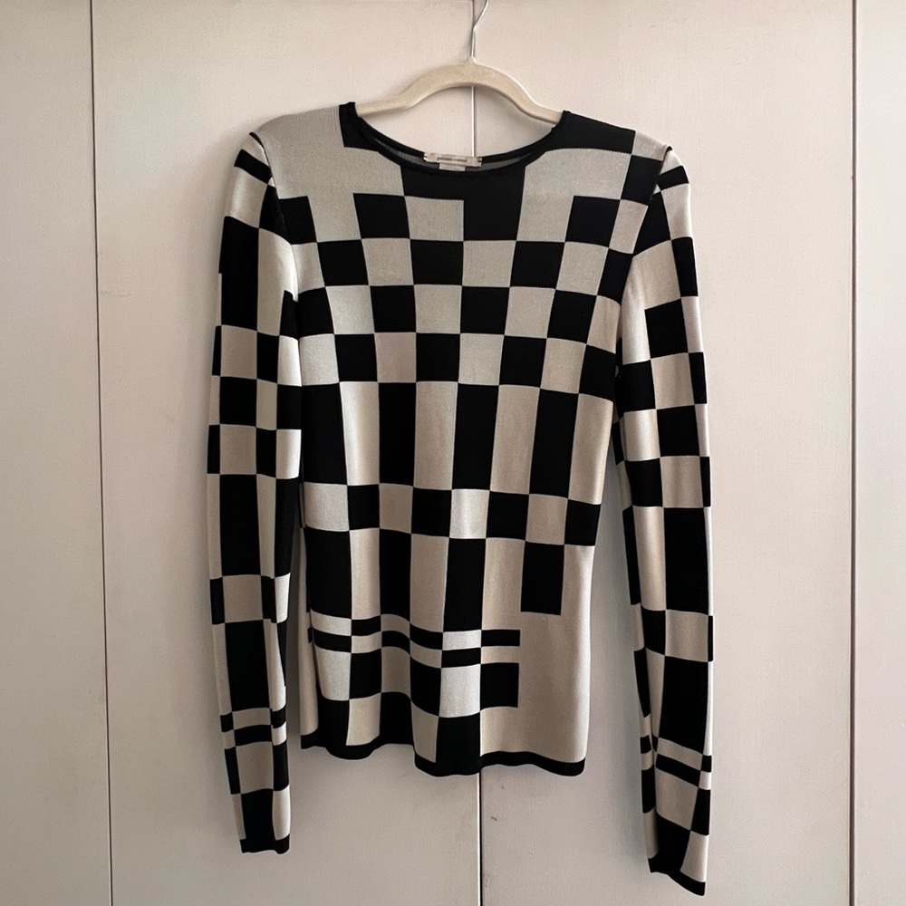 PALOMA WOOL
Plaid Print Crew Neck Top
Size: S